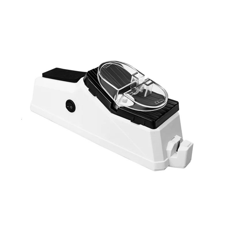 

USB Electric Knife Sharpener Adjustable for Kitchen Knives Tool Scissor Sharpening White Fine Grinding Blade Fast and Safe