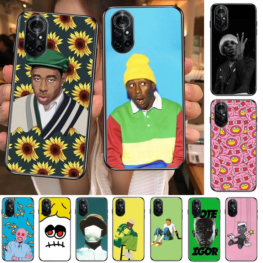 

Tyler the creator Clear Phone Case For Huawei Honor 20 10 9 8A 7 5T X Pro Lite 5G Black Etui Coque Hoesjes Comic Fash design