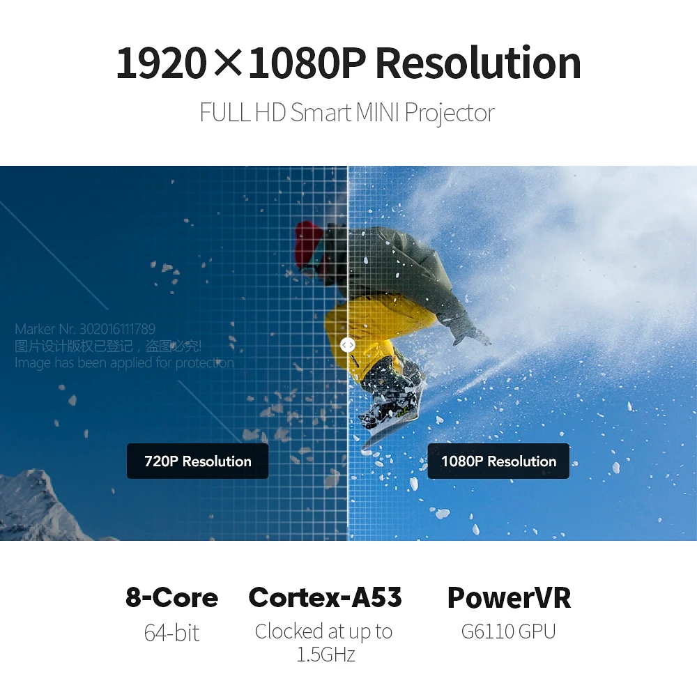 Full HD проектор D9 Android(2 ГБ + 16 Гб) WIFI батарея лазерный AUN 3D DLP мини-проектор 1920x1080P для
