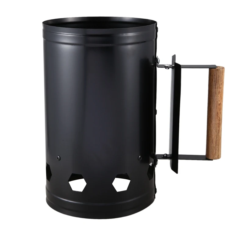 Уголь дымоход стартер барбекю зажигалка древесный уголь гриль пожарный для