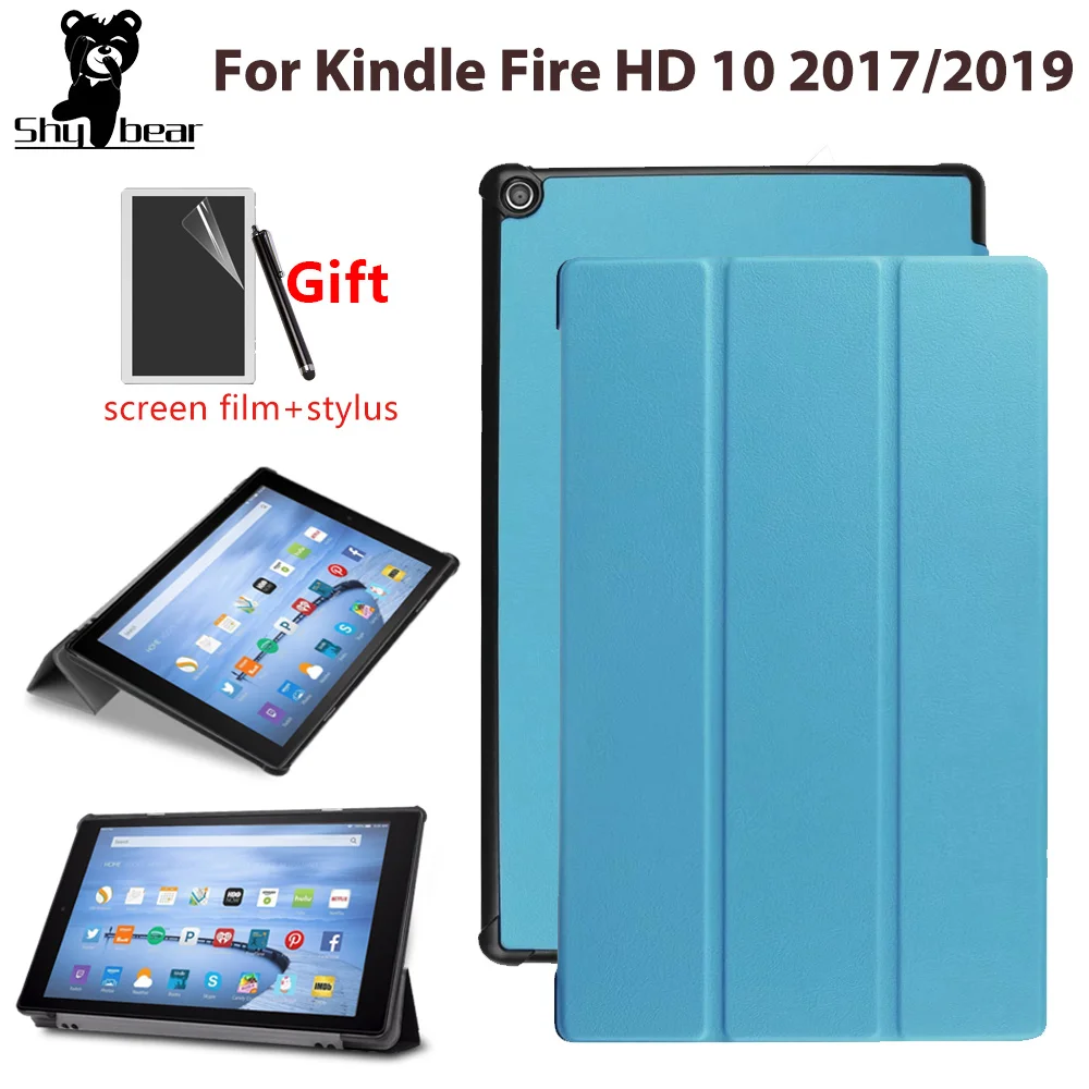 Тонкий чехол для чтения электронных книг Kindle Fire/Kindle Fire HD 10 2019 Умный Магнитный