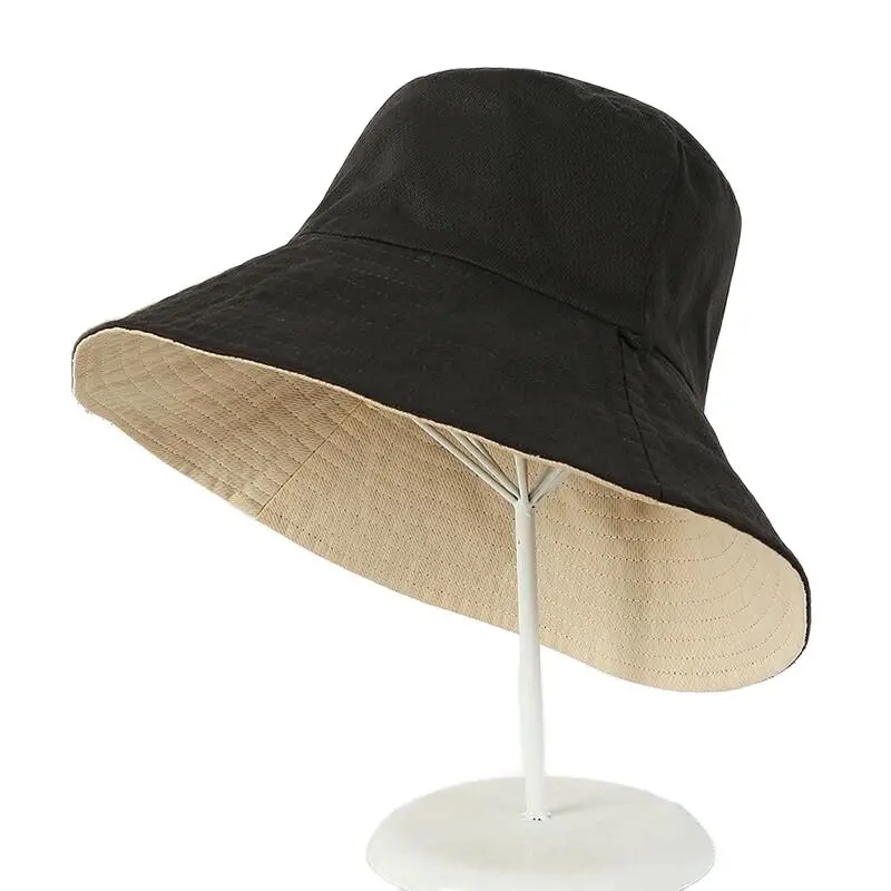 Ведро Шапки Для женщин летнее солнце затенение Элегантная куртка с хлопковой