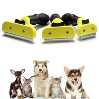 pet hair brush dog hair shedding comb for dog cat small animal grooming comb cat tickle fur cleaning brush pet fur clipper tools