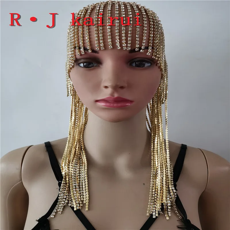 Новая мода стиль WRB949 женские жгут Золотые Цепи слои головы Лицо цепи ювелирные