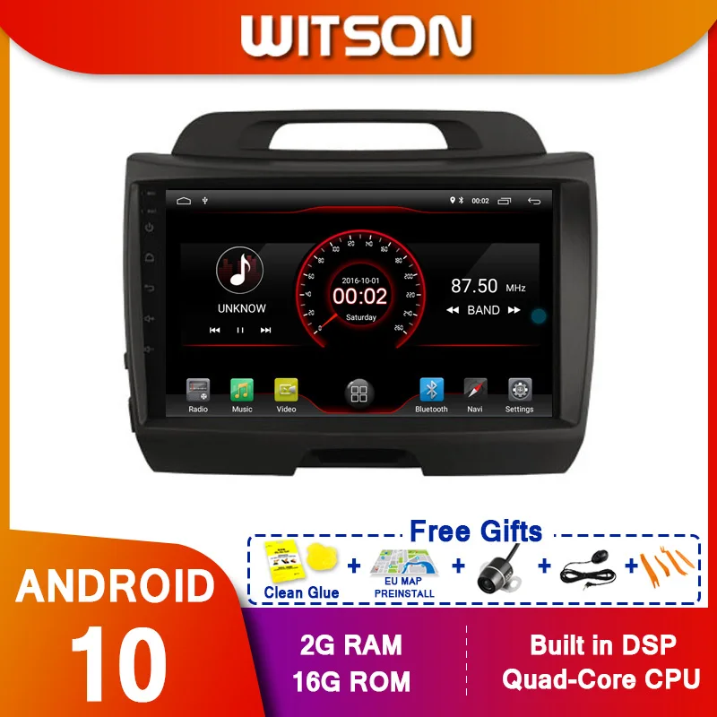 WITSON 9 &quotFULL HD сенсорный экран Android 10 0 Восьмиядерный Автомобильный GPS