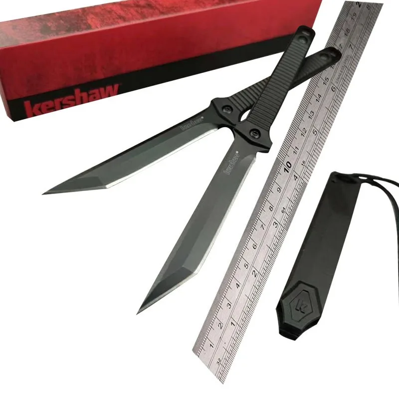 

High Quality Outdoor Camping Hunting Kershaw 4008 Tactical Knife 3CR13 Blade Prevent Slippery Plastic Handle Hiking Edc Tool