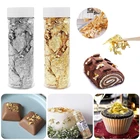 Многофункциональные хлопья из золотой фольги, золотые, серебряные, металлические хлопья из фольги с контейнером для смолы, для дизайна ногтей, украшения ручной работы