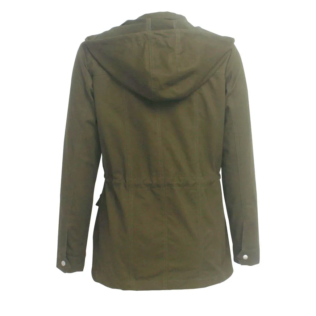 Женская куртка женская зимняя на молнии в стиле милитари Анорак длинное пальто с