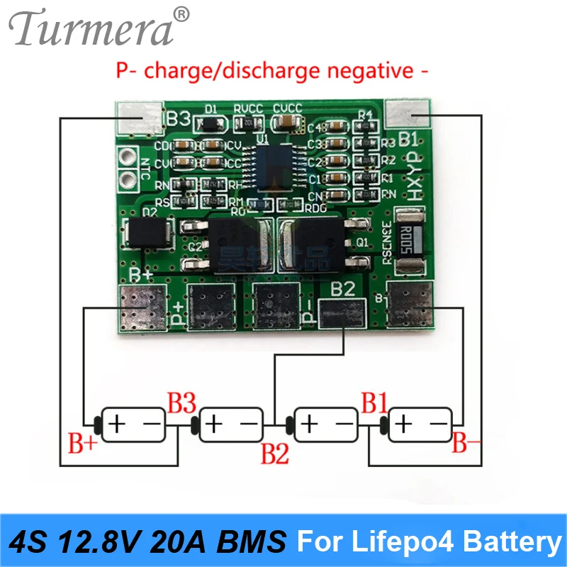 Аккумулятор Lifepo4 32650 32700 20A 4S в 12 8 В балансная BMS для электролодки бесперебойный