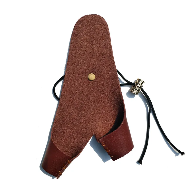 Кожаная перчатка для стрельбы из лука с левым пальцем Защитная охоты