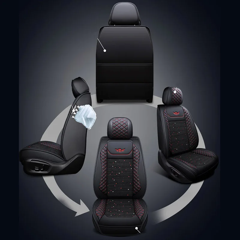 1 шт. кожаный чехол для автомобильного сиденья ford focus mk1 2 3 mondeo mk4 fiesta mk7 figo ranger edge fusion