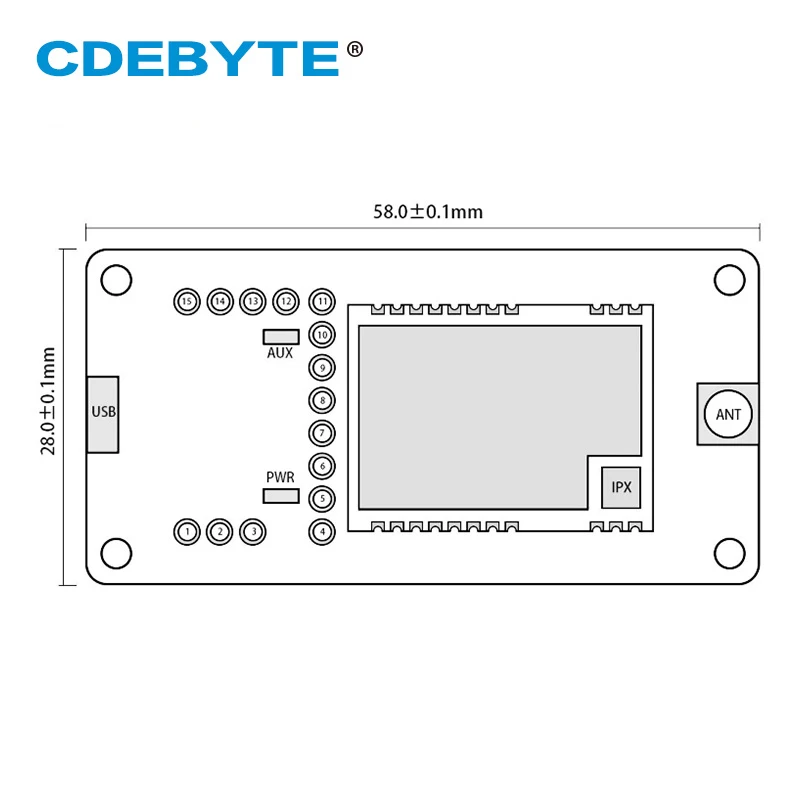 

SX1268 USB Test Board Kits LoRa Module 433M 5km Long Range E22-400TBL-01 LoRa 433MHz rf Transceiver Modules for E22-400T22S