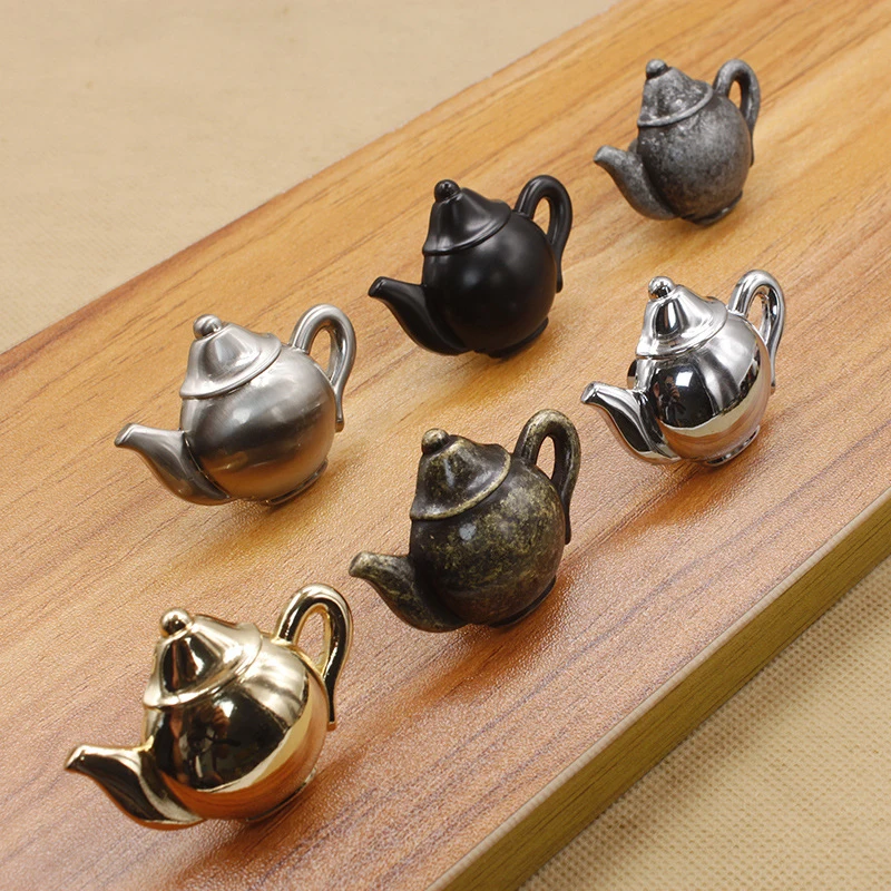 Китайский Стиль Ретро кофейник Форма Ручка античная медь черный одно отверстие