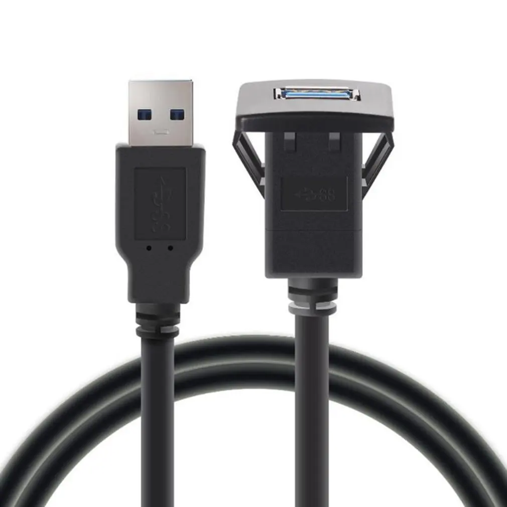 

New 1m/2m 3.3ft Single Port USB3.0 a Male to USB3.0 a Female Car Flush Mount Cable Van Dashboard Flush Mount Dual USB Socket