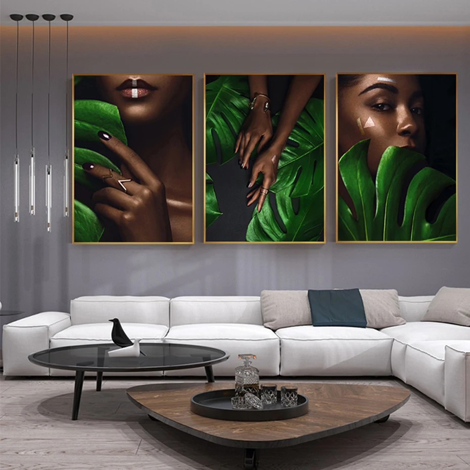 

Golden Black Plant Flower Luxury Poster and Nordic Style Wall Art Abstract Prints Living Room Decoration Canvas Painting