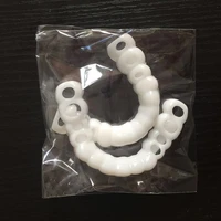 denture teeth whitening fake tooth cover comfort fit snap on silicone beauty teeth upper and lower cosmetic teeth new