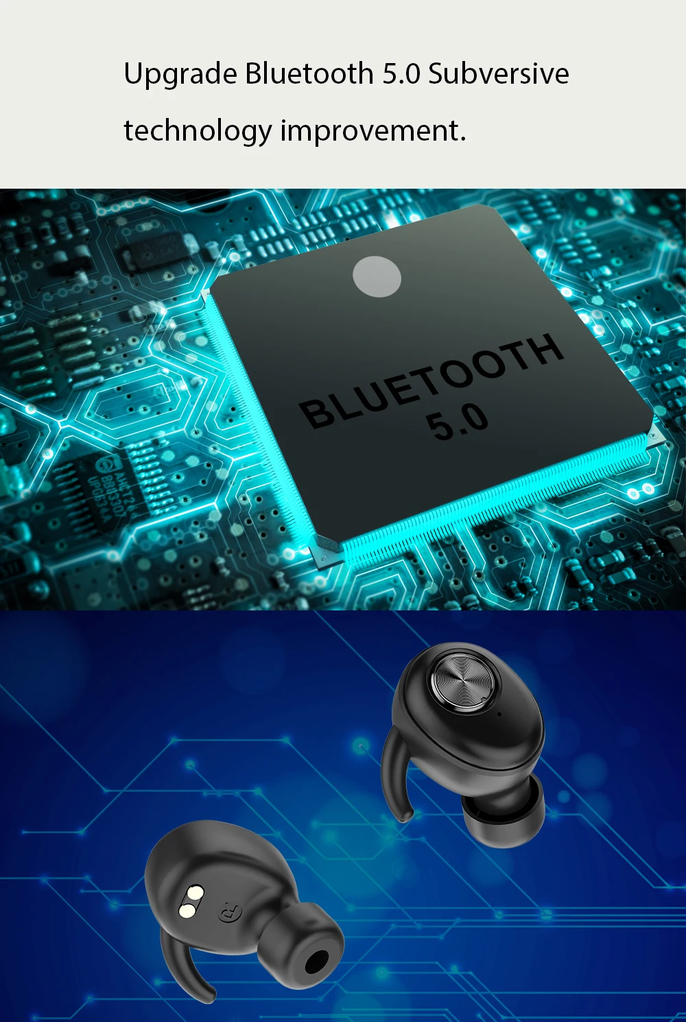 Беспроводные стерео наушники Riilm X90, bluetooth наушники IPX4, гарнитура с защитой от пота, спортивные наушники с микрофоном для громкой связи