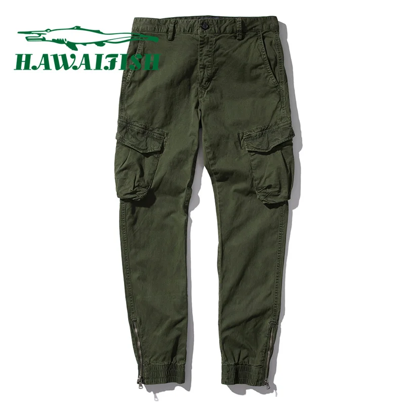 

Male cargo pants 2021 men's military tactical pants spring and autumn Korean multi-pocket trousers youth overalls