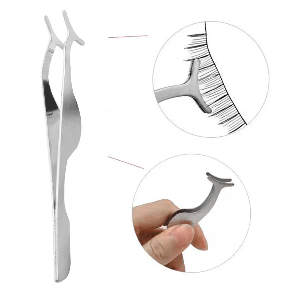 Магнитные накладные ресницы для макияжа норковая полоска пинцет 3d зажим щипцы