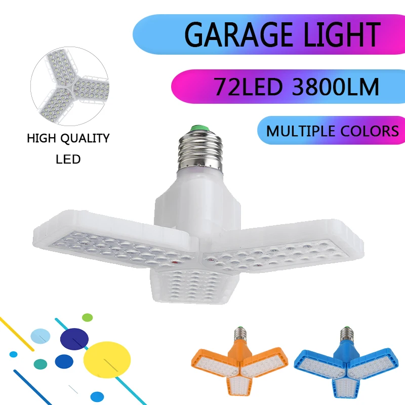 

2835 Светодиодный потолочный светильник E27 светодиодные лампы 12 Вт Светодиодный светильник лампы 3800LM 220 В складная лопасть вентилятора свети...