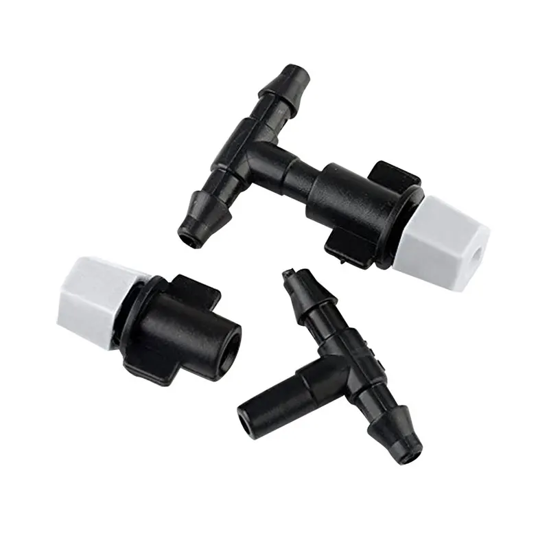 Черные садовые разбрызгиватели 5 шт./лот насадки и тройники для насоса полива