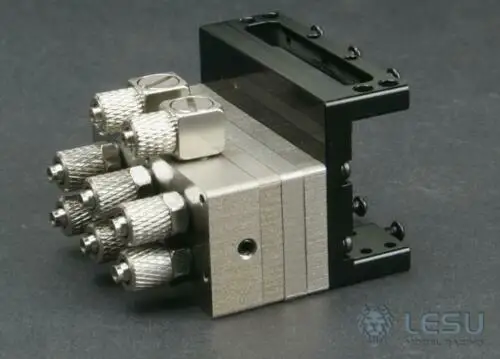 Verkauf 1/14 RC Modell Hydraulische Ventil Directional 3CH LESU Teil Für Lkw Kipper Dump Loader TH02463-SMT5