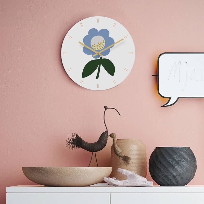 

Настенные часы для дома, бесплатная доставка, художественные маятниковые настенные часы для гостиной, современный дизайн, цветок, Reloj, насте...