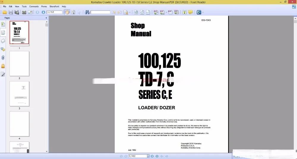 Инструкция для магазина Komatsu всех моделей 2017 PDF 70GB + 2021|ПО| |