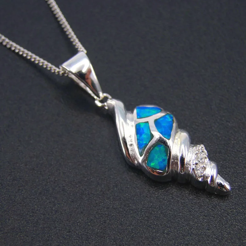 Женское ожерелье из серебра 925 пробы с опалом в виде морских животных|Подвески| |