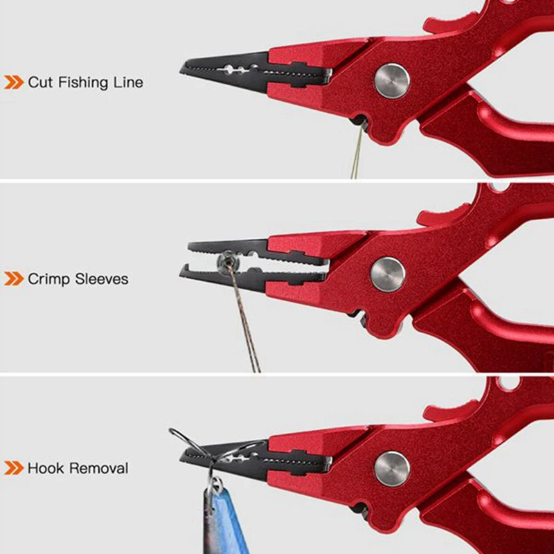 

Aluminum Alloy Fishing Grip Pliers Multifunctional Aluminum Fishing Tools Pliers and Fish Grip Set