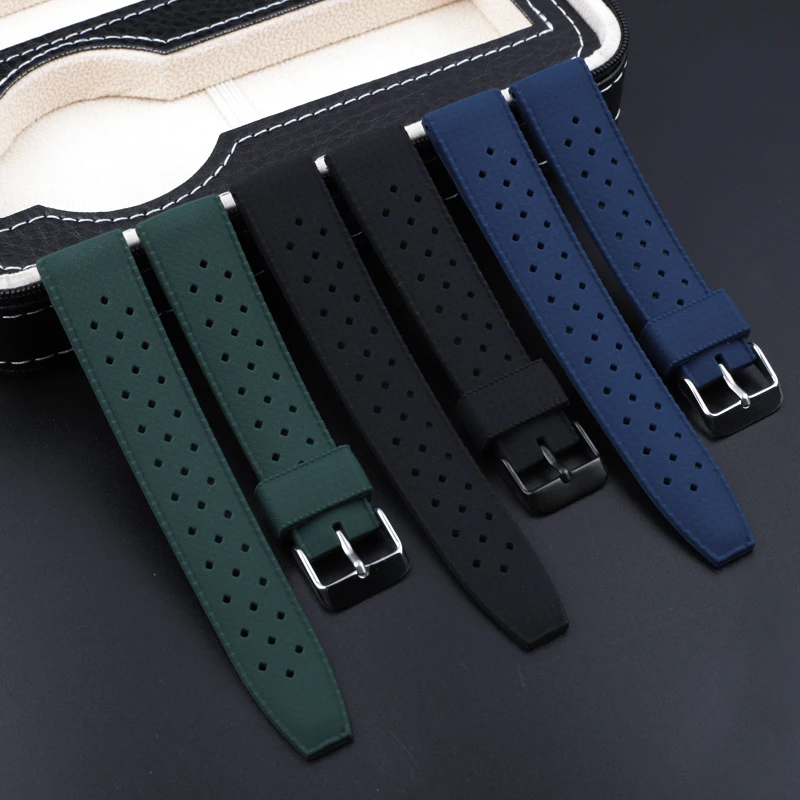 Ремешок резиновый для Seiko водонепроницаемый сменный Браслет наручных часов