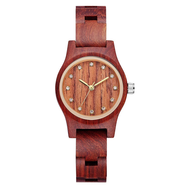 Женские часы с деревянным дизайном роскошные кварцевые наручные повседневные на
