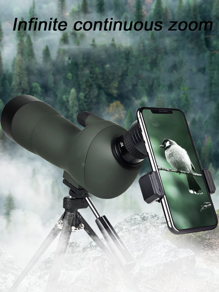 

60X60 High Definition Monocular Telescope Zoom Spotting Scope Powerful Monocular Hunting Spyglass Waterproof Long Range Optics