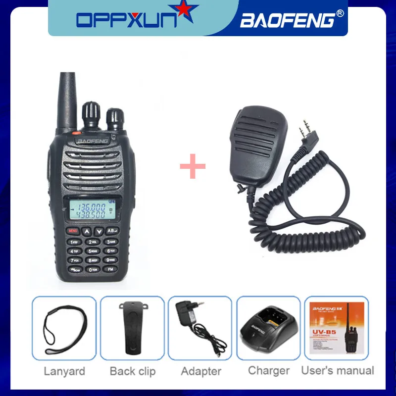 

Baofeng UV-B5 Walkie Talkie UVB5 Dual Band Vhf Uhf 5W 99CH FM Transmitter Handheld Two Way Car Ham Radio Station B5 Transceiver