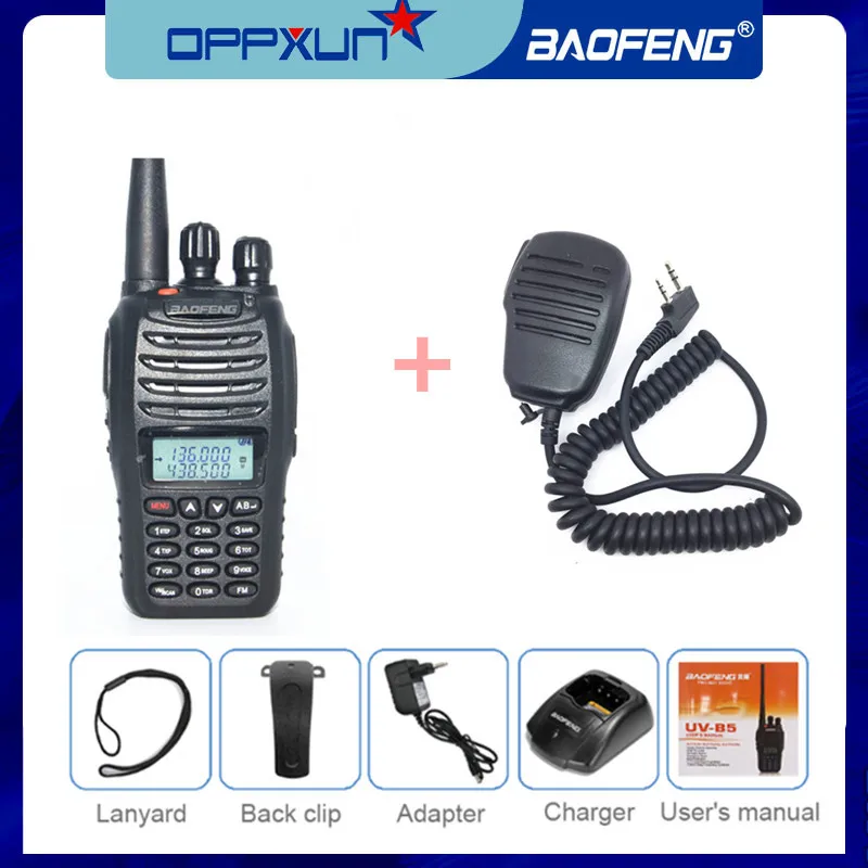 Baofeng UV-B5 иди и болтай Walkie Talkie “иди UVB5 двухдиапазонный УКВ 5 Вт 99CH fm-передатчик