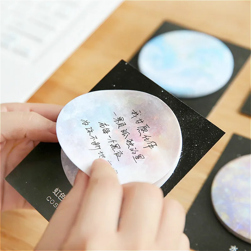 

30Sheet/Pcs Beautiful Planet Diary Memo Pad Sticky Notes Planner Scrapbooking Stickers Stationery School Supplies Student Memo