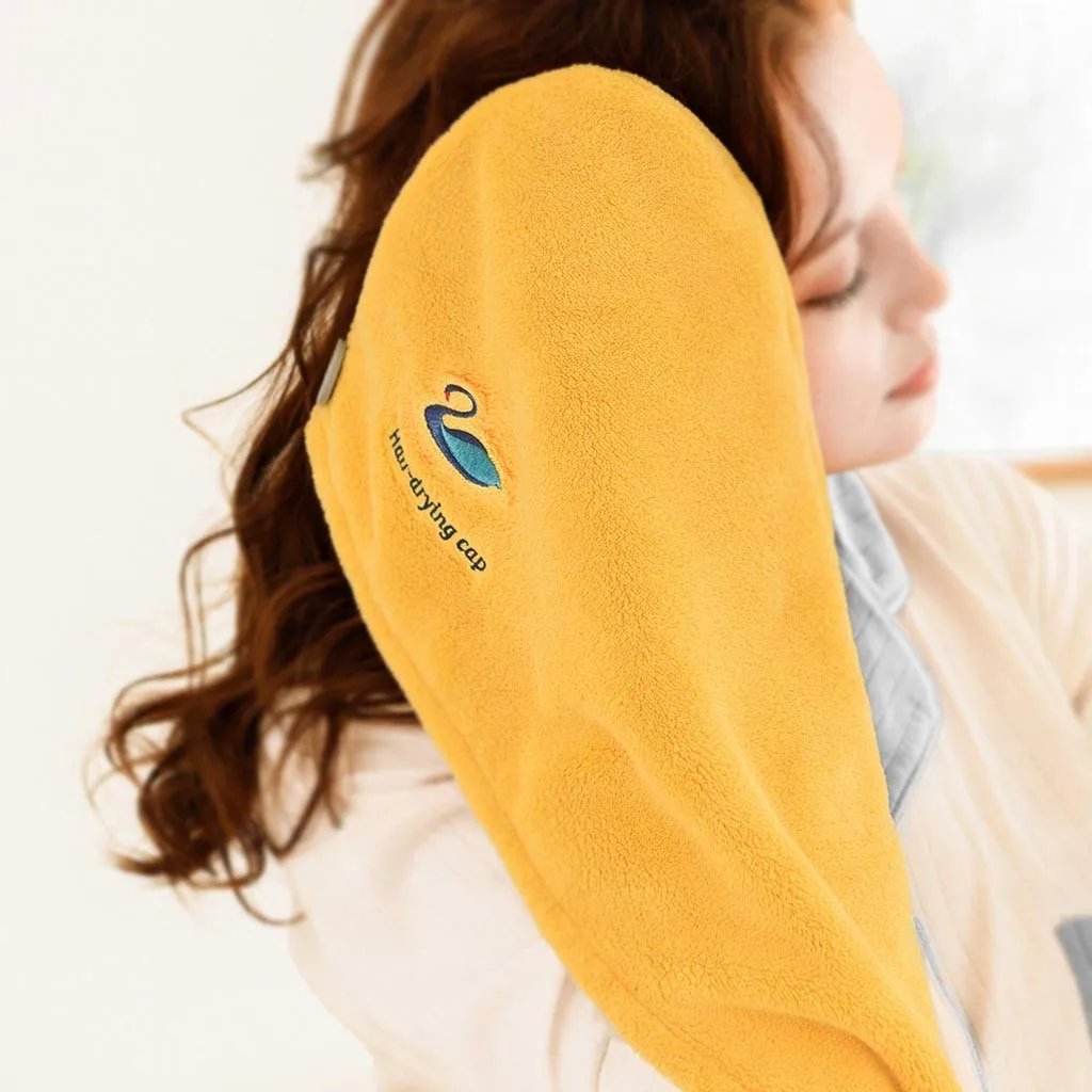 Сухих волос Кепки мультяшная микрофибра тюрбан быстрой сушки шляпа завернутый