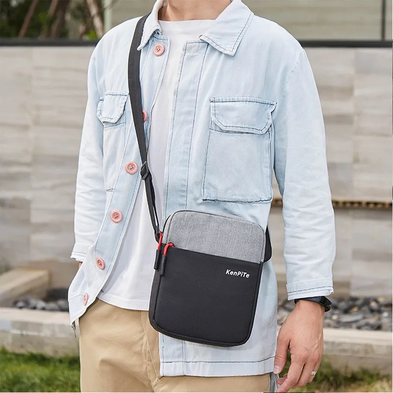 Модные женские сумки на плечо мужские через 2021 черная нейлоновая сумка мини