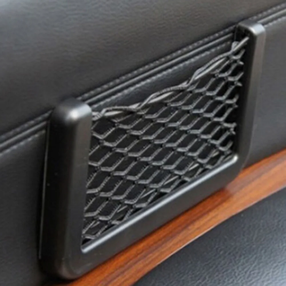 

Car Seat Side Back Storage Net Bag Phone Holder Pocket for Q7 S3 S4 S5 S6 S7 S8 Audi Any Cars Volkswagen V6