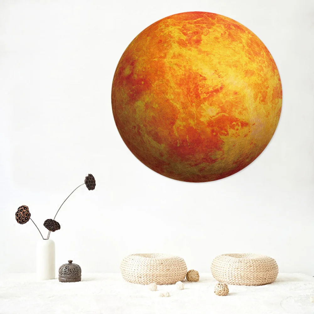 

x 15cm Fluorescent Wall Sticker The Universe Planet Galaxy Waterproof Decoration Children Room Bedroom Luminous Decal (Venus)