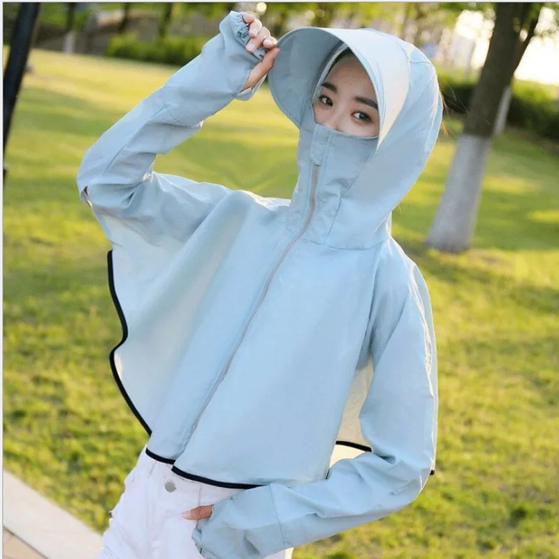 Летние шляпы для женщин Солнцезащитная шляпа с маской шаль дышащая