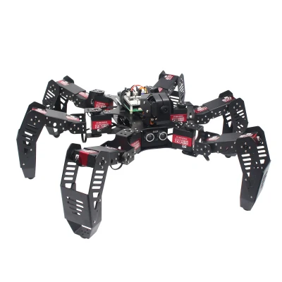 DIY Raspberry Pi 4B обновленный шестиногий робот паук Hexapod Bionic SpiderPi программируемый OpenCV
