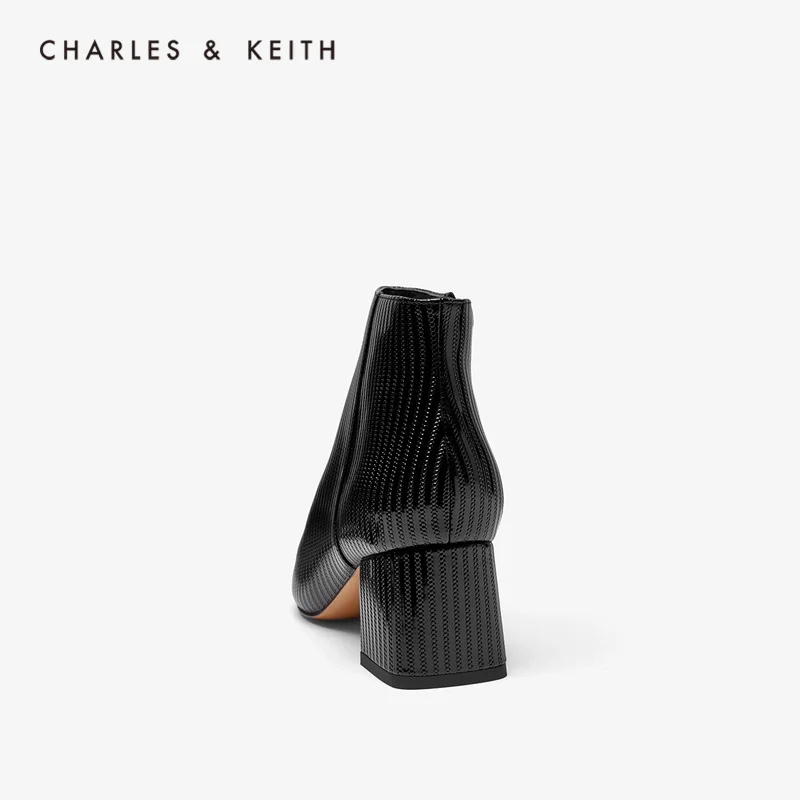 CHARLES＆KEITH Новинка 2020 CK1 91680062Женские ботинки на высоком каблуке Острый Носок