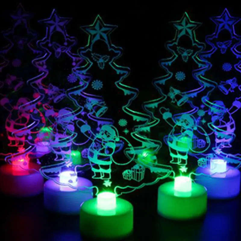 Акриловая светодиодная мини Рождественская елка Рождественское украшение