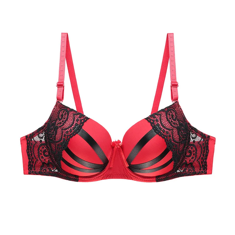 

Sexy Shape Fixing Bra Lace Push-up Bra Factory Direct Sales Young Women BC Top Thin Bottom Thick Bra