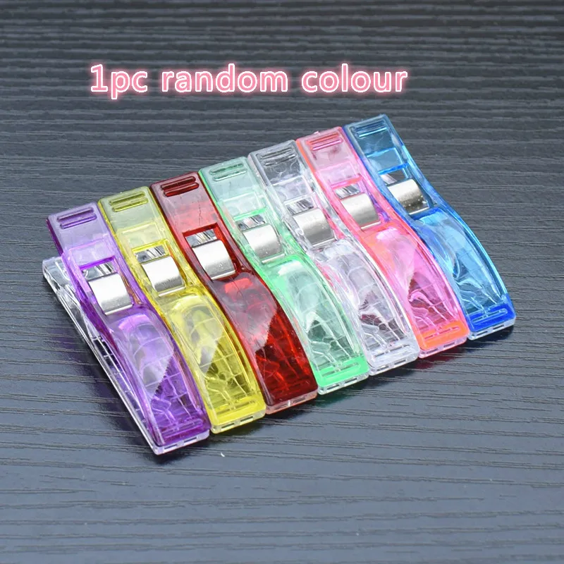 1pc random colour 10/5/1 шт, смешанные цвета, Пластик зажимы держателя для Сделай Сам Лоскутная работа шитье прошитая вручную Вязание зажимы Офис питания - Цвет: 1pc random colour