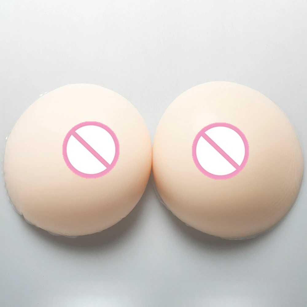 

Big Cup Artificial Breasts 2400g/pair White Drag Queen Silicone Breast Fake False Boobs Enhancer CD TD Breast Form