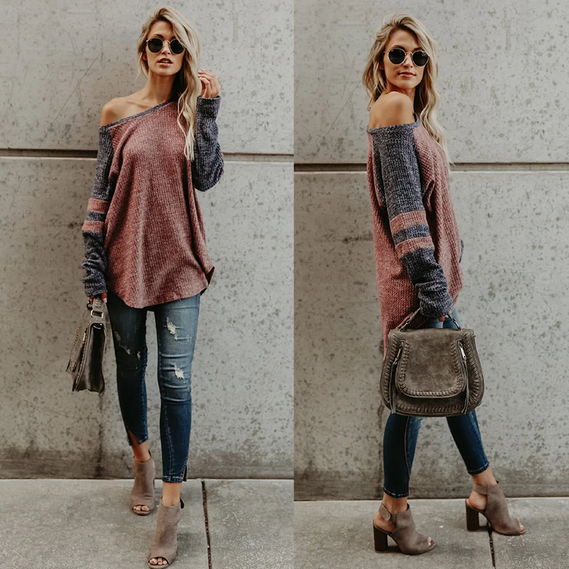 Женские пуловеры больших размеров трендовые топы сексуальный свитер с