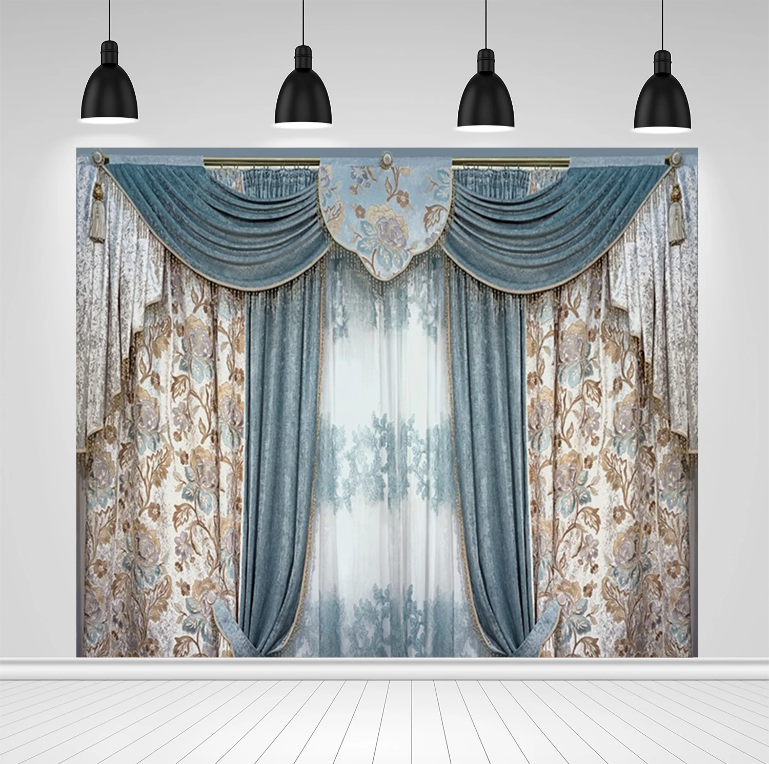 

Scopiso Виниловый фон для фотосъемки Винтаж цветочным узором Шторы Свадебная вечеринка домашний декор портретный фон для фотосъемки фотосесс...