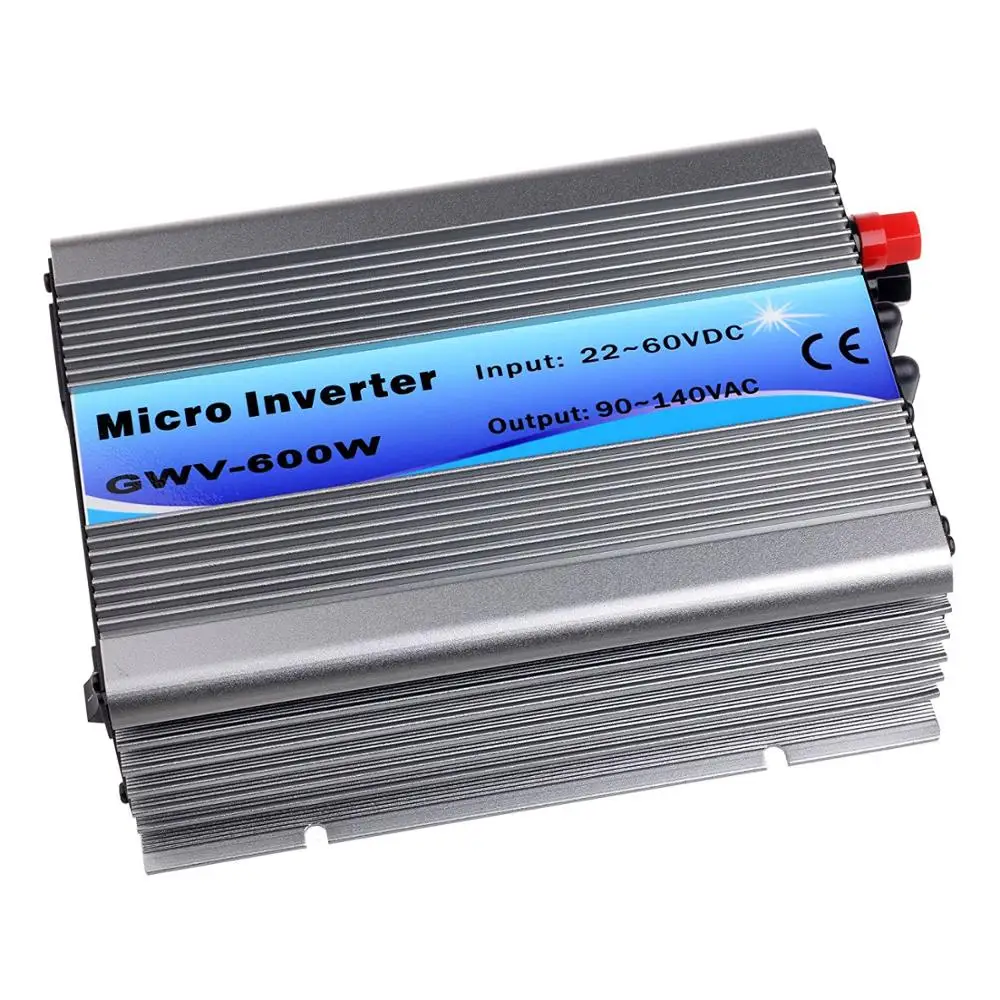 600W Grid Tie Solar Inverter MPPT Pure Sine Wave Micro Inversor DC30-55V PV Input AC120V/220V for 36V Panel Home System | Обустройство